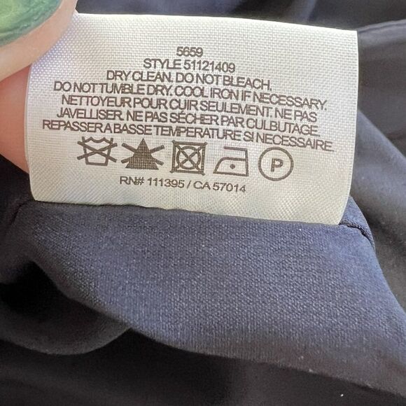 Tory Burch Navy Blue Square Neck Cap Sleeve Dress - Picture 10 of 10